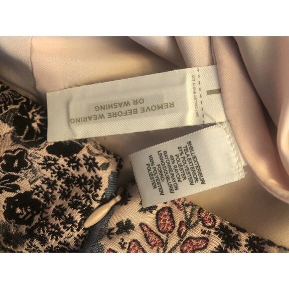 NWT LOFT Womens Size 12 Pink Blue Floral A-Line Skirt Tapestry - Picture 6 of 6